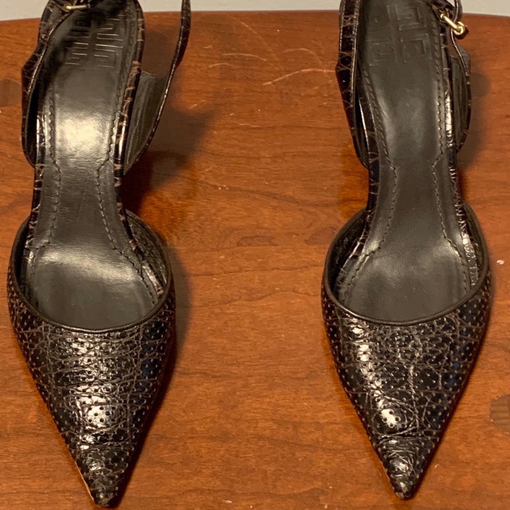 Givenchy Sling Backs Size 38 Authentic - image 1